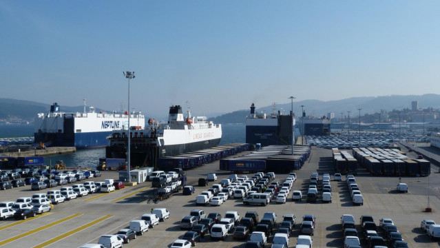 Archivo - Terminal Ro-Ro del puerto de Vigo.