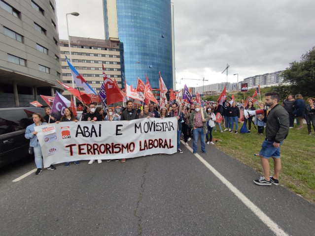 Protesta de trabajadoras y trabajadores de Abai