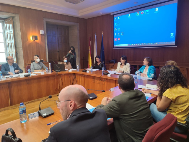 Pleno del Observatorio Galego contra a Discriminación por Orientación Sexual e Identidade de Xénero, celebrado en la sede del Consello Económico e Social (CES).