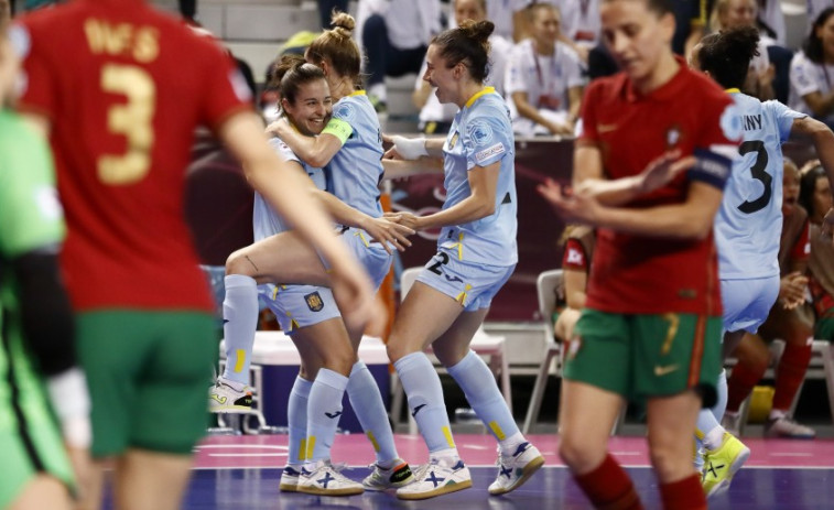 (VÍDEO) Así celebra la Selección Española Femenina de Fútbol Sala su segunda conquista en el Europeo