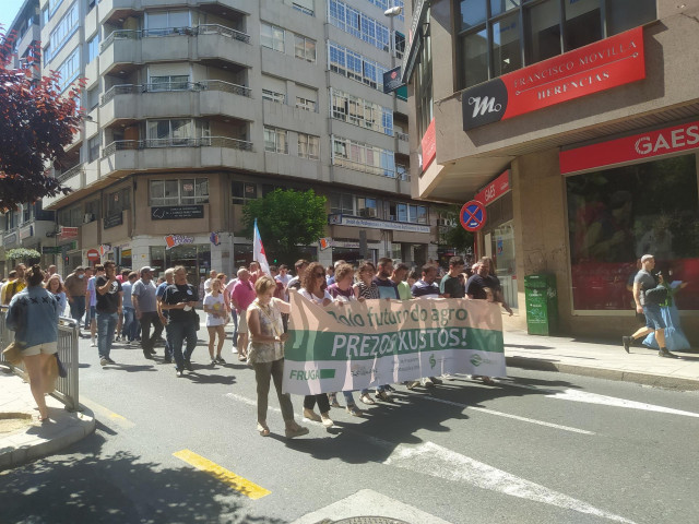 Manifestación del agro en Ourense