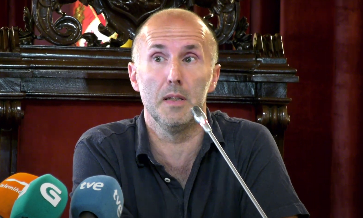 Ju00e1come en la rueda de prensa de ruptura del gobierno de Ourense