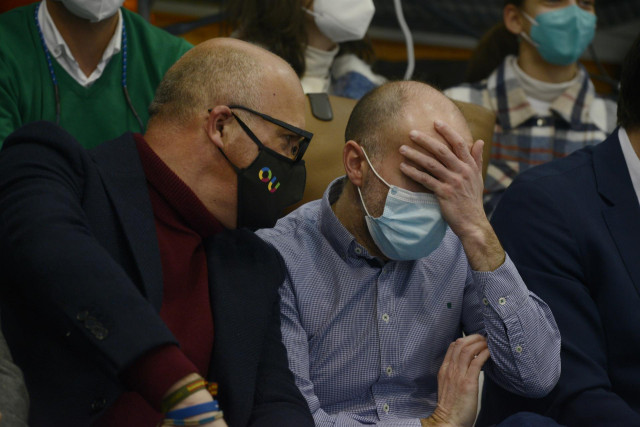 Archivo - El presidente del PP de la Diputación de Ourense, Manuel Baltar, y el alcalde de Ourense, Gonzalo Jácome,