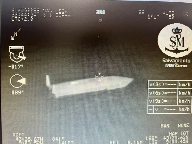 Punto de localización del velero francés.