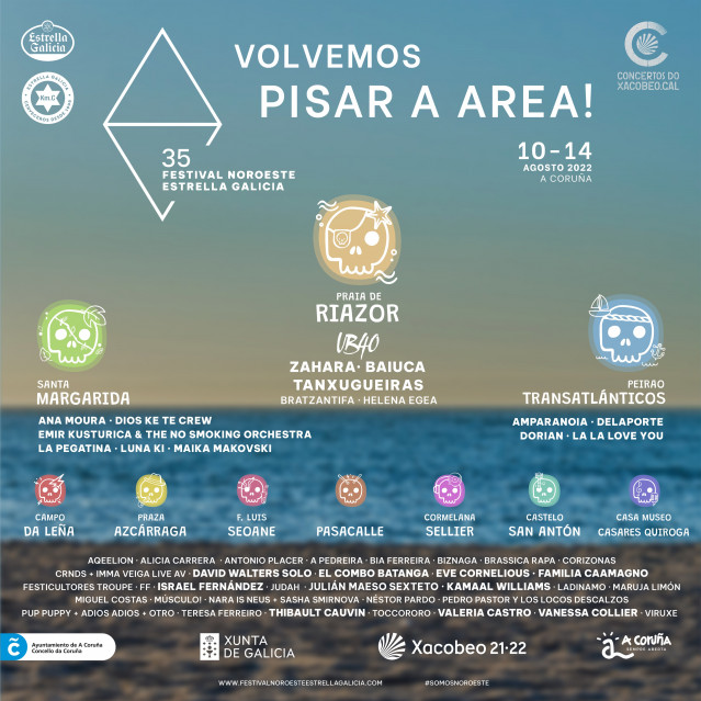 Cartel del Festival Noroeste Estrella Galicia 2022