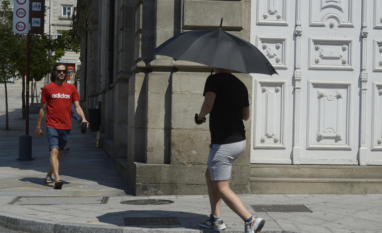 Alerta por calor de hasta 36 grados en varias comarcas de Galicia este lunes y martes