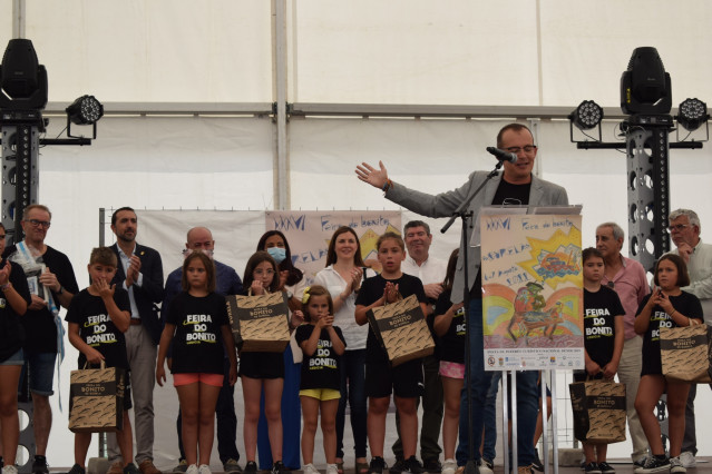 Pregón de la Feira do Bonito de Burela a cargo de Martiño Suárez.
