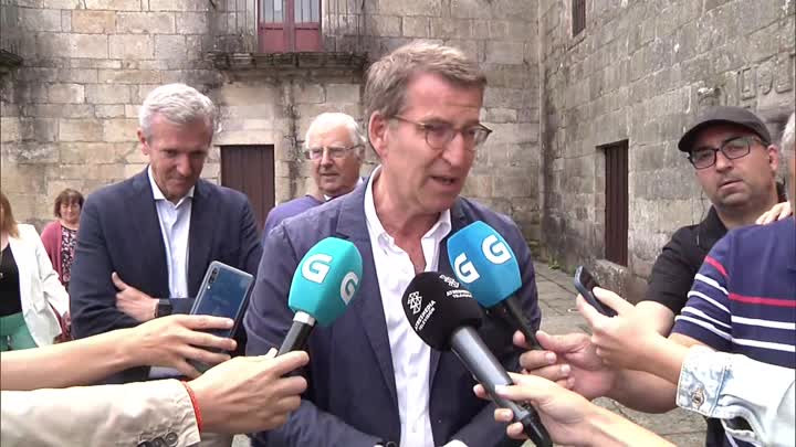 Feijóo lamenta los incendios 