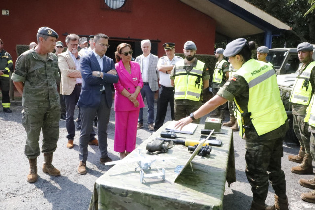 Los militares se incorporan a la vigilancia del monte en Galicia con aviones no tripulados de reconocimiento