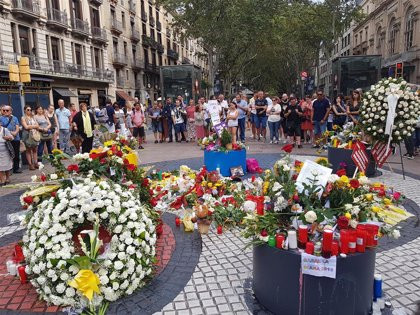 Homenaje por los atentados de Barcelona