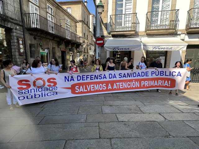 Protestas por la situación de la sanidad pública en Galicia