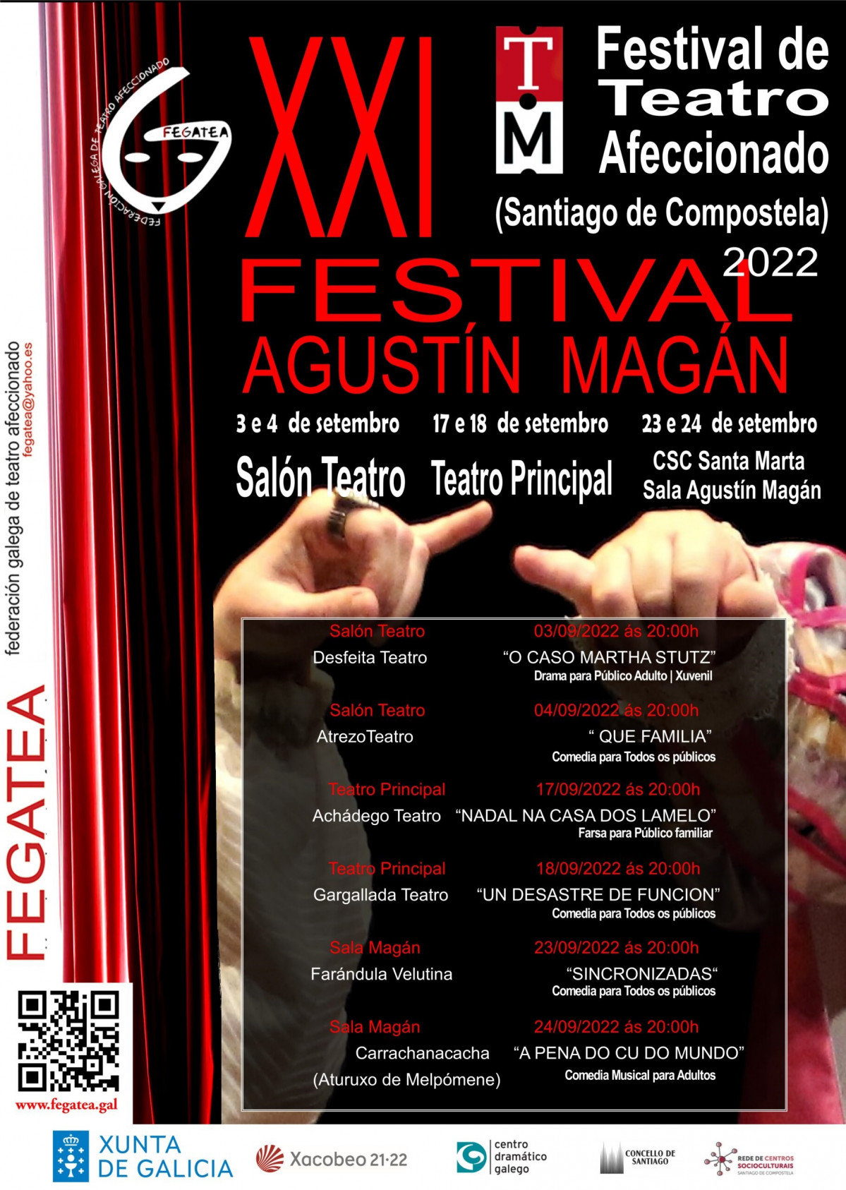 Programa del XXI Festival de Teatro Afeccionado Agustín Magán
