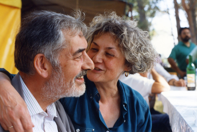 El poeta Manuel María y su viuda, Saleta Goy