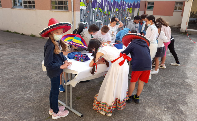 Uno de los centros premiados dentro del concurso de actividades de las Letras Galegas 2022.