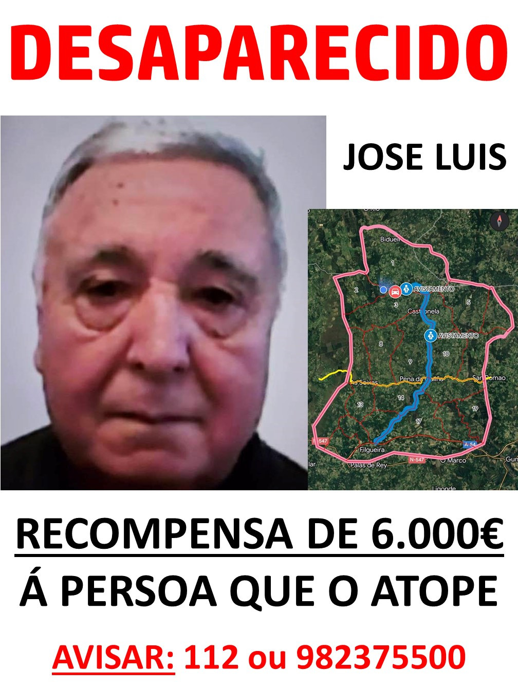 Recompensa Jose Luis Carballo