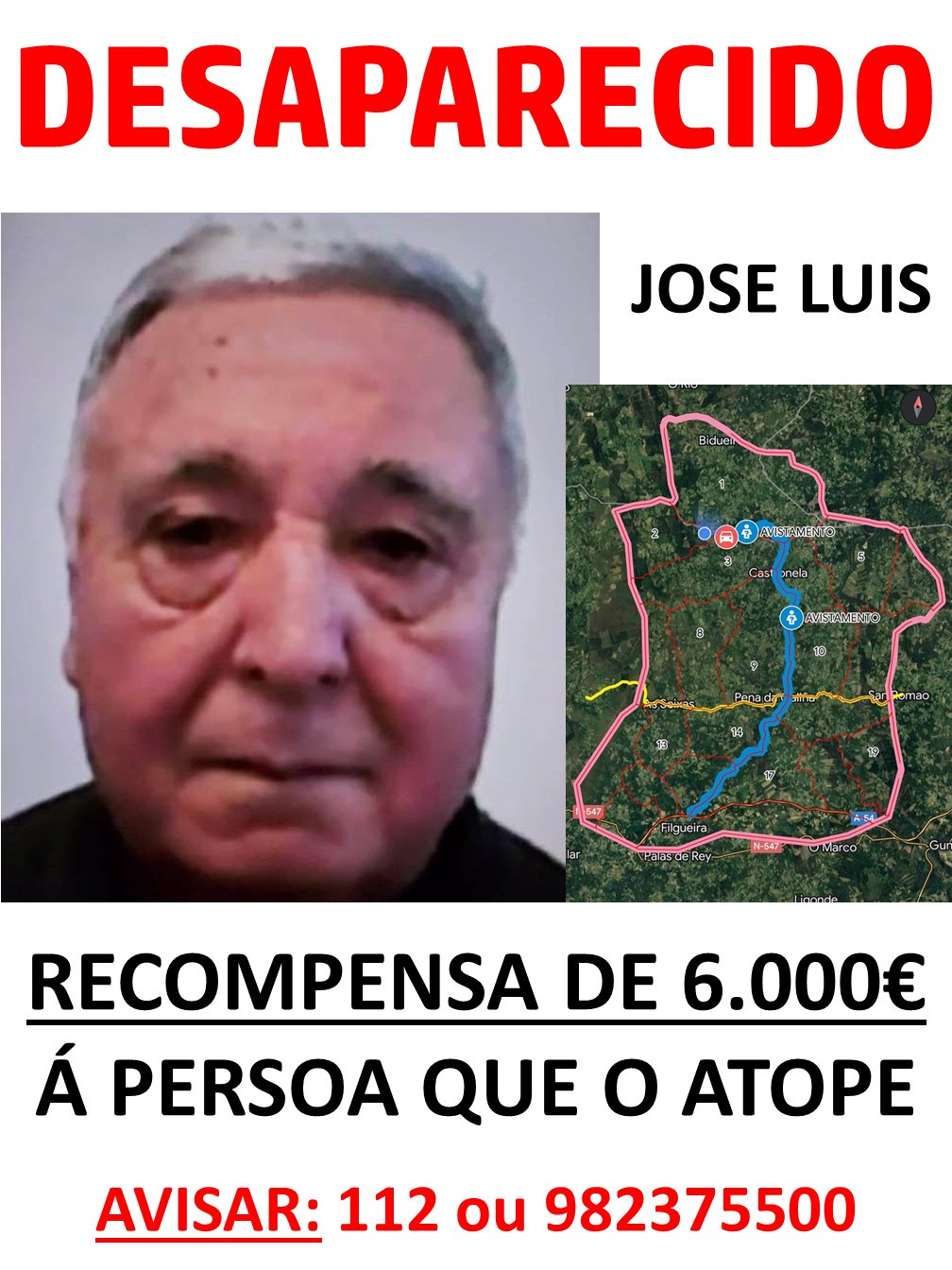 Recompensa Jose Luis Carballo
