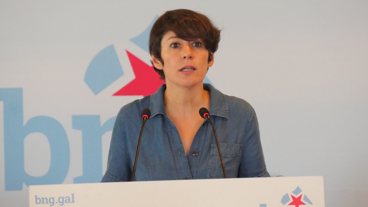 La líder del BNG, Ana Pontón, en un Consello Nacional de la formación frenstista