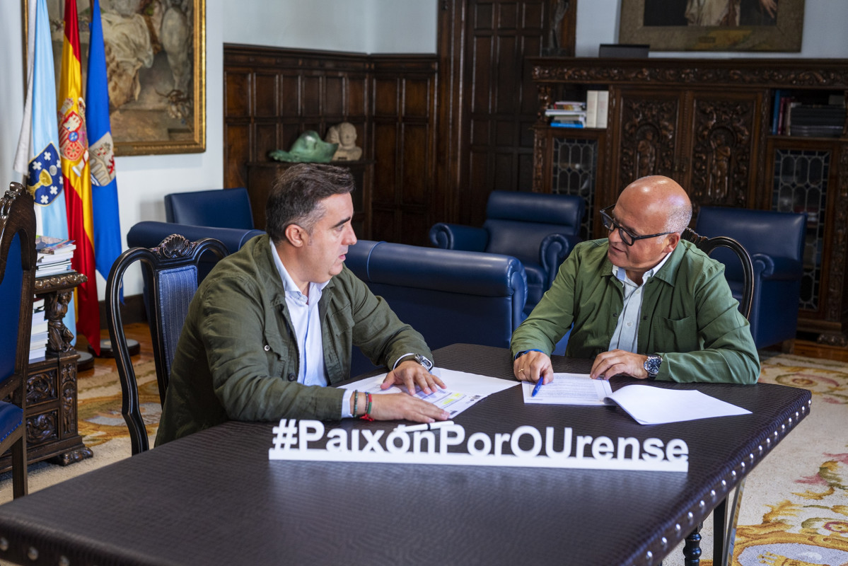 Reunión De Traballo Manuel Baltar (Presidente De Deputación Ourense) Co Deputado Provincal Jorge Pumar.