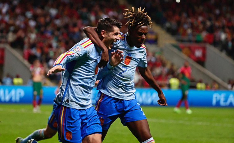 Un solitario gol de Morata mete a España en la fase final de la Nations League