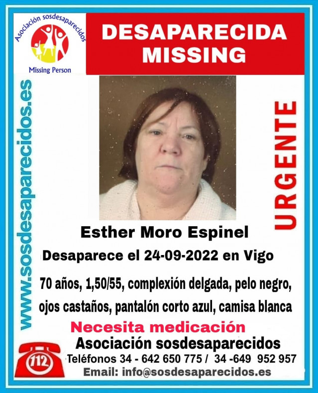 Imagen de la mujer desaparecida en Vigo.