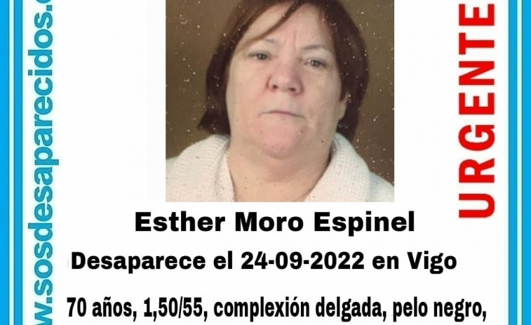 Alerta en Vigo por la desaparición de una mujer de 70 años de edad que necesita medicación