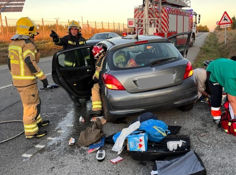 Siniestro vial en Abadín (Lugo)
