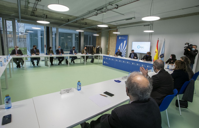 Archivo - Reunión del Consello Galego de Universidades en el Edificio Fontán del Gaiás