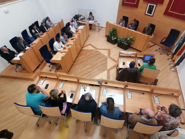Pleno extraordinario del Ayuntamiento de Narón (A Coruña).
