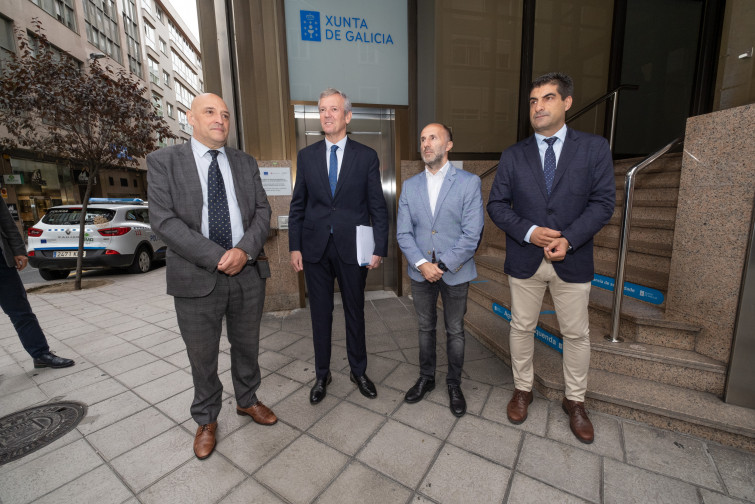 Jácome reitera su plan de construir un parque acuático termal en su reunión con Alfonso Rueda