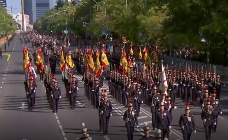 Madrid celebra el desfile militar de la Fiesta Nacional de España más grande desde antes de la pandemia