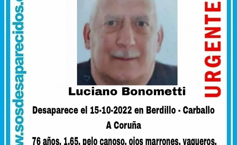 Buscan a un hombre de 76 años desaparecido en Carballo