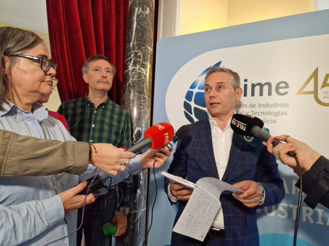 Enrique Mallón este miércoles en Asime.