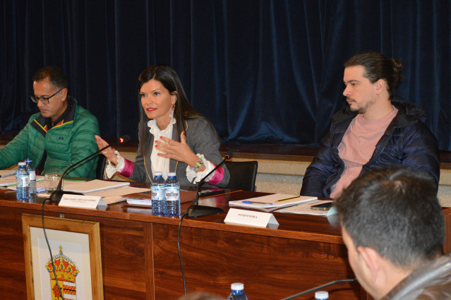 Nidia Arévalo en el pleno de este miércoles.