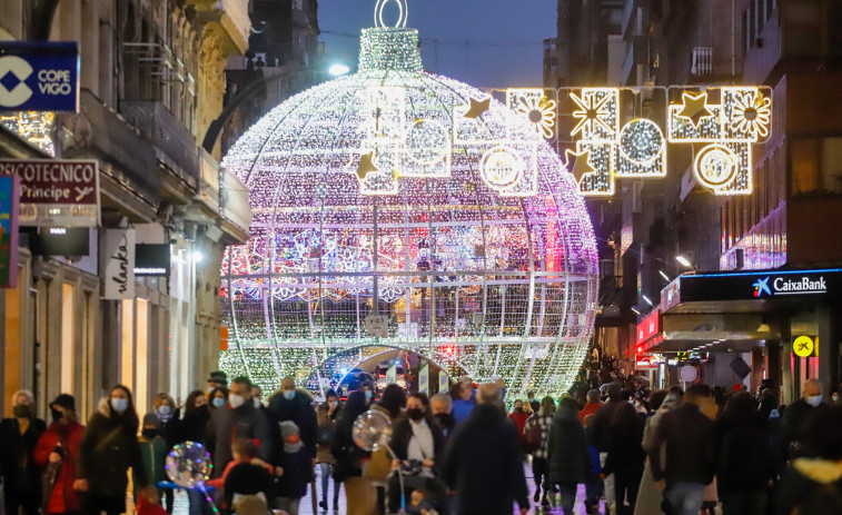 Solo 9.000 personas podrán disfrutar del encendido de las luces de Navidad de Vigo en la Porta do Sol