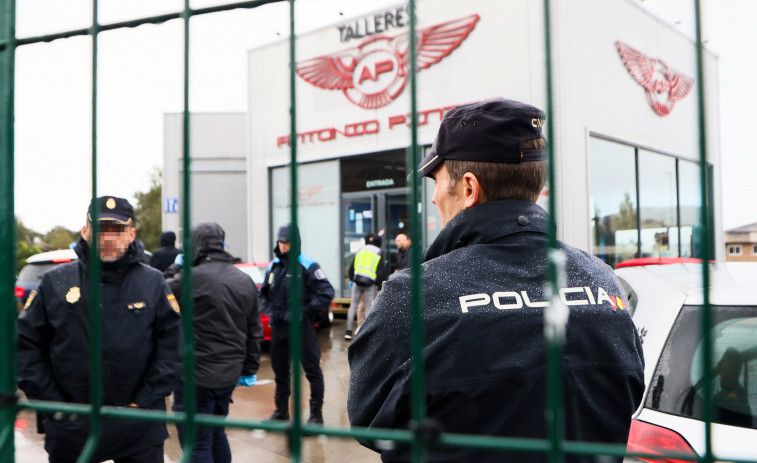 Registros y detenciones en el operativo de la Policía Nacional contra el crimen organizado en Pontevedra