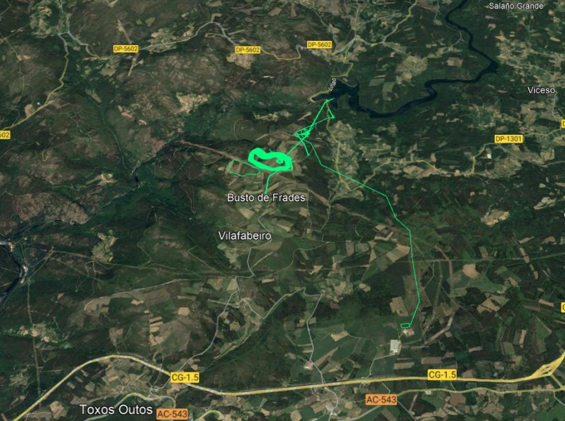 Ubicaciu00f3n del embalse y de los tu00fanes y carreteras previstos para la central hidrolu00e9ctrica de bombeo del Ru00edo Tambre en la documentaciu00f3n que Capital Energy remitiu00f3 al Ministerio para la Transiciu00f3n Ecolu00f3gica