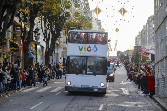 Archivo - Imagen de la Navidad de Vigo de 2021.