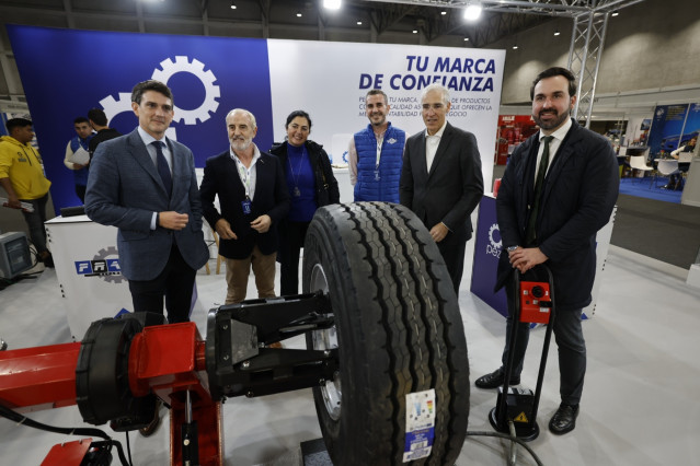 El vicepresidente primero, Francisco Conde, este viernes durante su visita a la segunda edición de ExpoFrain en Lugo