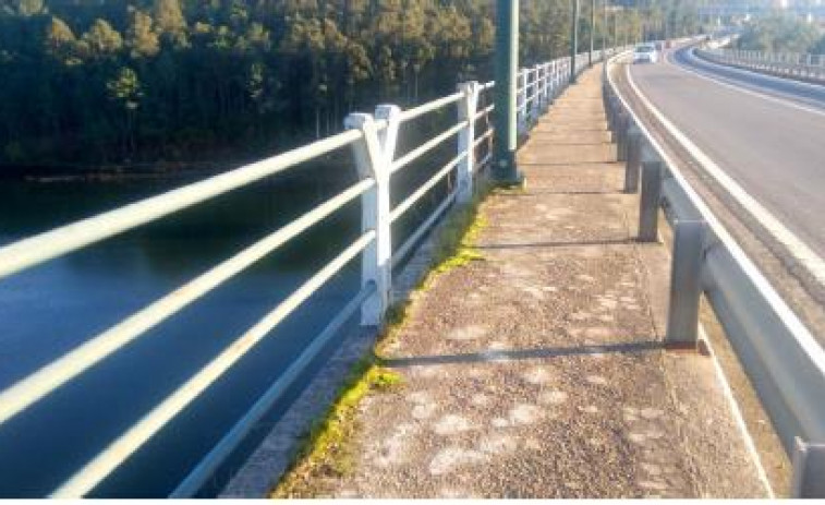 Las obras del puente Ceilán de Noia obligarán a cortar un carril esta semana