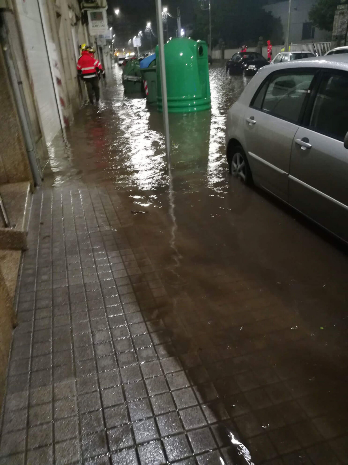 Una pasada inundaciu00f3n en 2019 en una foto del PP de Pontevedra