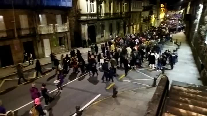 Éxito de la manifestación contra las violencias machistas en Vigo y otras urbes de Galicia