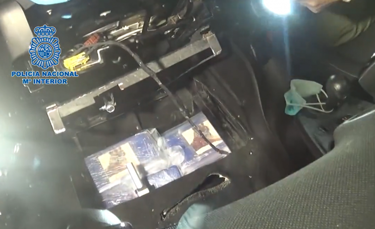 (VÍDEO) Decomisados casi 100 kilos de cocaína ocultos en coches y seis detenidos en Ourense y Madrid