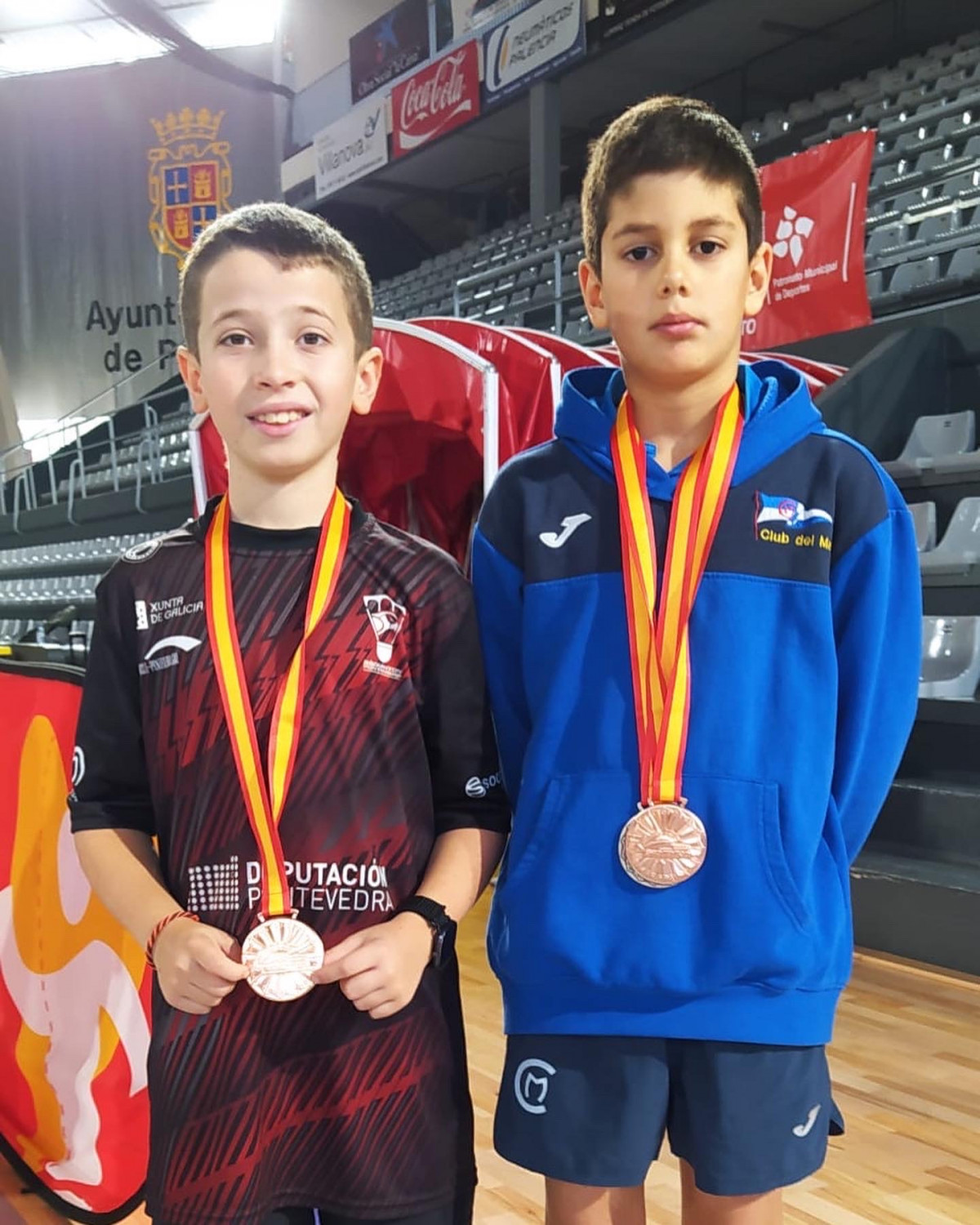 Niu00f1os medallistas gallegos de bu00e1dmiton