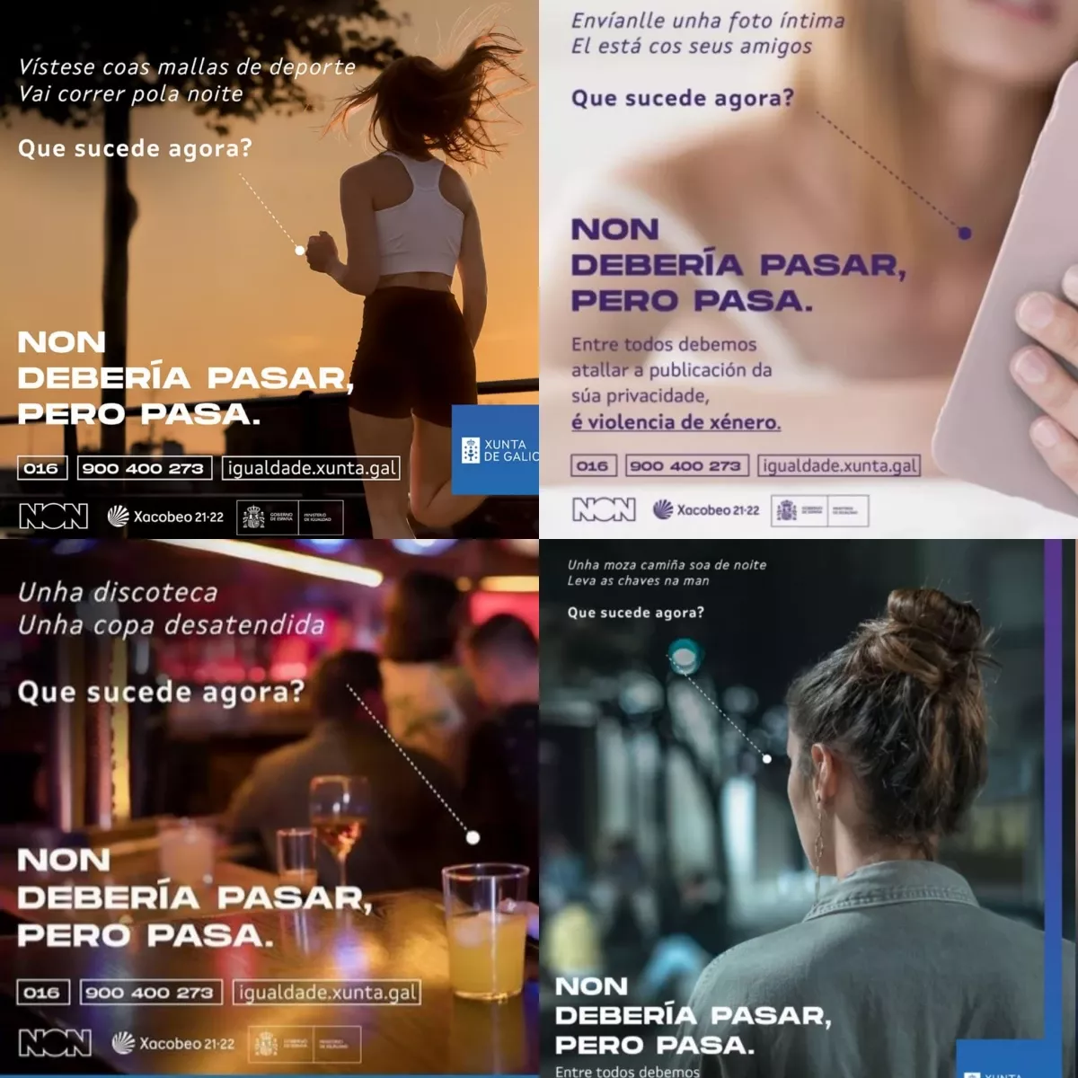 Carteles de la campau00f1a non deberu00eda pasar pero pasa de Igualdade de la Xunt