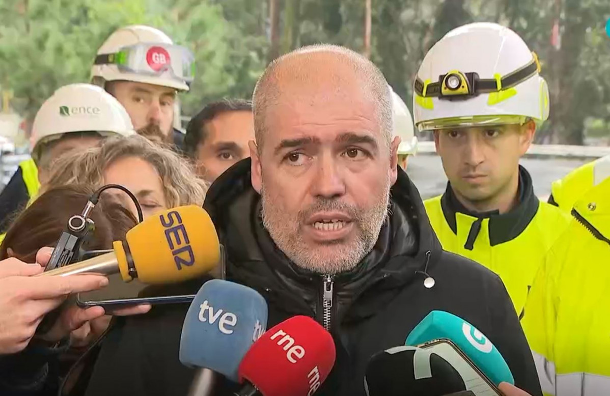 Unai Sordo en su visita a ENCE en unas imu00e1genes de la CRTVG