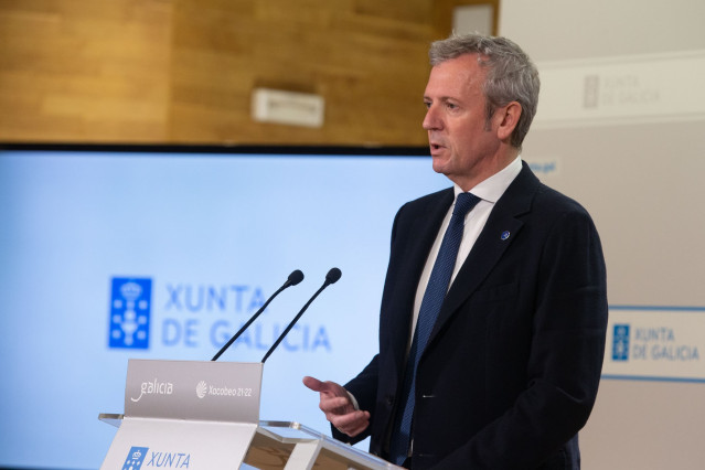 El presidente de la Xunta, Alfonso Rueda, comparece para informar sobre los asuntos acordados en el Consello.