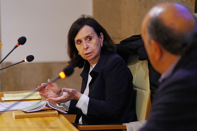 La expresidenta del Tribunal Constitucional María Emilia Casas imparte una conferencia sobre ‘Justicia y derechos’, en el Ateneo de Santiago, a 12 de diciembre de 2022, en Santiago de Compostela, A Coruña, Galicia (España). La jornada está enmarcada en el