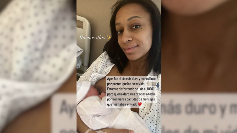 Ana Peleteiro celebra el nacimiento de Lúa, su primera hija, junto a Benjamín Compaoré (vídeos)