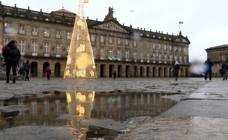 Galicia pasará las navidades con lluvias