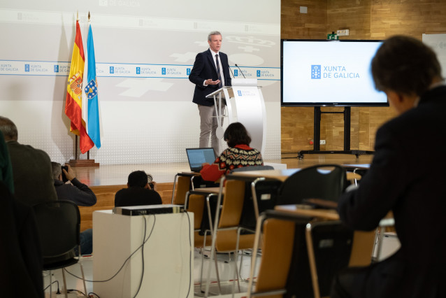Comparecencia de Alfonso Rueda tras el Consello de la Xunta.